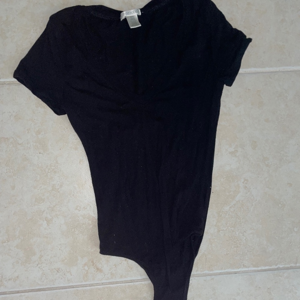 Black Thong Bodysuit